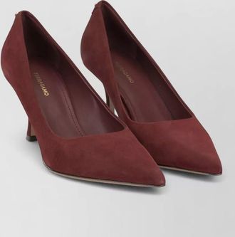 Ferragamo leather elydea 70mm pumps
