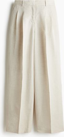 H&M Elegante Hose aus Leinenmix - Beige