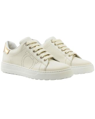 Ferragamo Logo Leather Sneaker