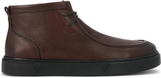 Kazar Lage enkellaarzen - Heren - Veterlaarzen - Bruin - 45 EU - Leer - Schoenen