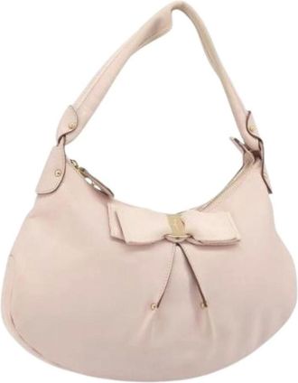 Ferragamo Pre-owned Shoulder Bags, female, Pink, Size: ONE SIZE Pre-owned Shoulder Bag