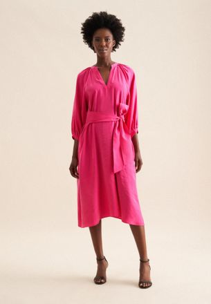 Seidensticker Sommerkleid SEIDENSTICKER Schwarze Rose, Damen, Gr. 3XL (46), Normalgr&ouml;ssen, pink, 88% Modal, 12% Polyester, unifarben, oversize, Rundhals, Kleider So