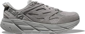 Hoka One One Clifton L Suede 1122571-LLTN MensM Gray Running Shoes RHS3766