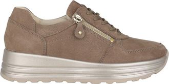 Waldl&auml;ufer H-Lana Veterschoen met Rits - Dames - Sneakers - Bruin - 38 1/2 EU - Leer - Schoenen