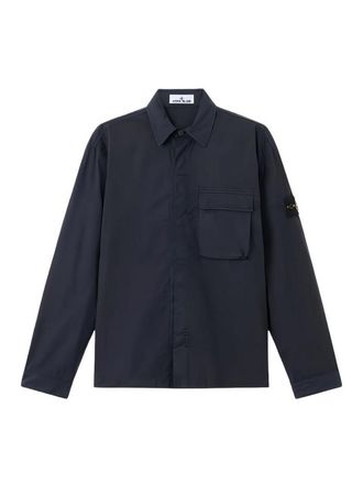 Stone Island Stretch Cotton Canvas Overshirt