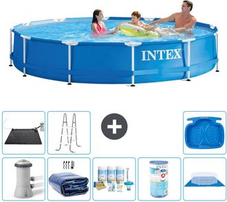 Intex Piscina Con Estructura Redonda - 366x76 Cm - 8-piezas S31744