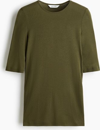 H&M T-Shirt aus Pima-Baumwolle - Green