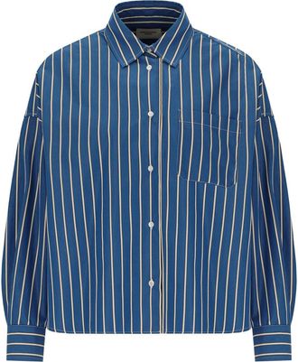 Weekend by Max Mara CAMICIA ONORE A RIGHE BIANCO BLU MAX MARA WEEKEND