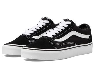 Vans Old Skool Shoes (Primary Check) Black/White : Mens 10 - Womens 11.5 Medium, Canvas/Leather/Suede