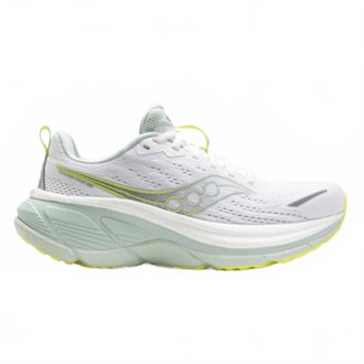 Saucony Womens Hurricane 25 Shoes In White/mist