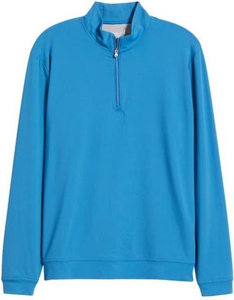 Johnnie-O Motion Performance Quarter Zip in Barrels Blue at Nordstrom, Size Large