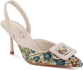 London Rag Miraya Pointed Toe Pump in Beige at Nordstrom Rack, Size 7