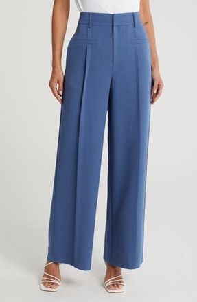 By Design Marcia Wide Leg Pants in Bijou Blue at Nordstrom Rack, Size 10