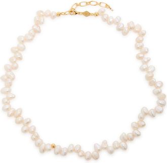 Anni Lu Anni LU Pearly Drop 18kt Gold-plated Necklace - Pearl - One Size