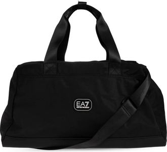 Emporio Armani Sporttas in Gecoat Stof - unisex - Weekendtassen - Zwart - ONE Size - Tassen