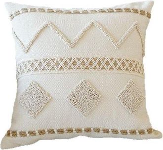 OEM Funda De Coj&iacute;n Tejida A Mano, Con Capiton&eacute; Y Pompones, De Estilo Bohemio, Para Sof&aacute;, Sal&oacute;n, Dormitorio Y Decoraci&oacute;n De Interiores