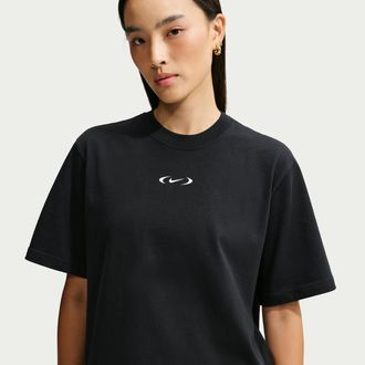Nike Womens Nike Sportswear Classic Loose T-Shirt in Black | IM6411-010