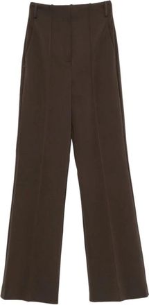 Sportmax Broeken, Dames, Bruin, M, Wijde broek