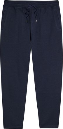 Brunello Cucinelli Tapered-leg Cotton-blend Sweatpants - Navy - L