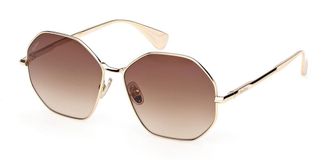 Max Mara MM0168 32F Womens Sunglasses Gold Size 57