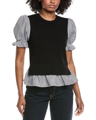 Nanette Lepore Twofer Knit Top
