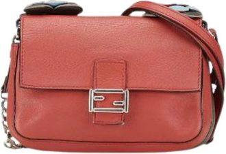 Fendi Pre-owned Cross Body Bags, female, Red, Size: ONE SIZE Pre-owned Cross Body Bag