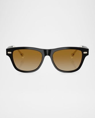 Brunello Cucinelli Men & apos;s BC3005S Rectangular Sunglasses