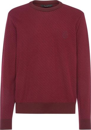 Billionaire Boys Club Pullover Round Neck Crest - Heren - Ronde hals truien - Bruin - 3XL - Wol - Truien & Vesten
