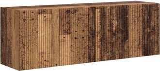 vidaXL TV Wall Cabinet Wall-mounted 2 pcs Old Wood 59.5 x 31 x 40 cm vidaXL