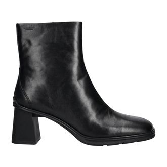 Vagabond Janine Enkellaarsjes - Dames - Schoenen - Zwart - Maat: 41 EU Leer