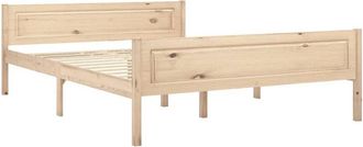 vidaXL Bed Frame without Mattress Solid Pinewood 120x200 cm Vidaxl