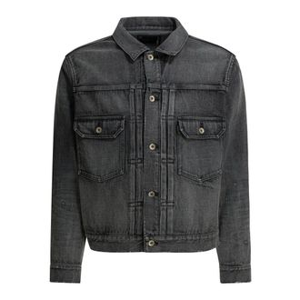 sacai Denim jas - Heren - Jassen - Grijs - Maat: M Denim