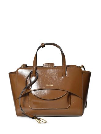 Hidesins logo-print tote bag - Brown