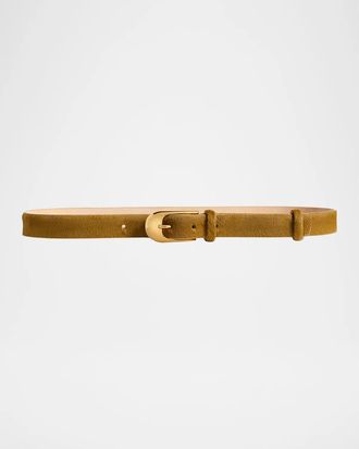 Khaite Dome Calf Hair Belt