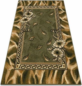 RugsX Rugsx - Alfombra Bcf Morad Trio Flores, Hojas Cl&aacute;sico - Verde Green 160x220 Cm