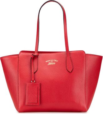 Gucci Pre-owned Womens Swing Tote Bag - Red Leather - One Size