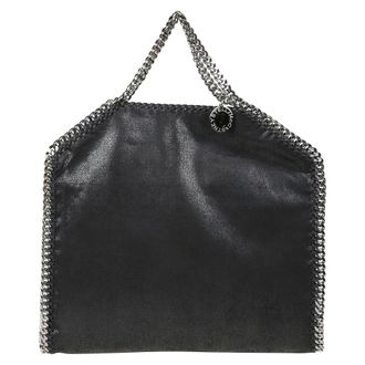 Stella McCartney Stella McCartney, Tote Bags, female, Black, Size: ONE SIZE Falabella Fold Over Tote