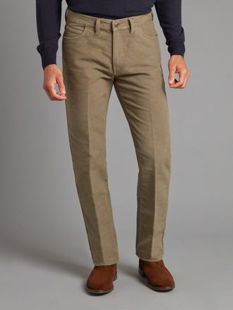 Oliver Brown Moleskin Jeans - Stone