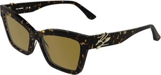 Karl Lagerfeld Kl 6220S Zonnebril - Dames - Zonnebrillen - Bruin - 54 MM - Accessoires