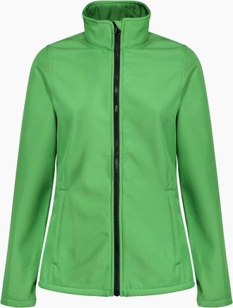 Regatta Womens Regatta Standout Womens/Ladies Ablaze Printable Soft Shell Jacket - Green - Size: 14