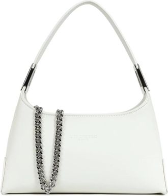 Lancaster Suave Ace Kleine Handtas met Rits - Dames - Schoudertassen - Wit - ONE Size - Leer - Tassen