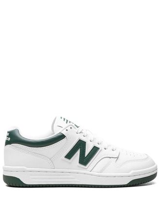 New Balance Sneakers 480 White/Nightwatch Green - Bianco