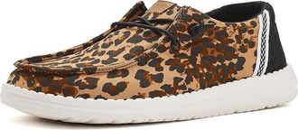 Hey Dude Wendy Wildcat Womens Flat Shoes Leopard : 10 M, Synthetic/Textile