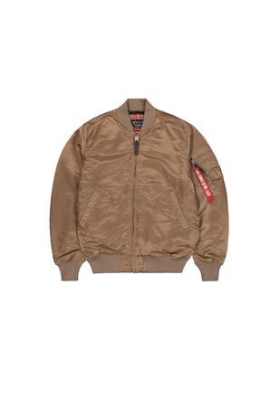 Alpha Industries Bomberjacke ALPHA INDUSTRIES MA-1 VF 59 Long, Herren, Gr. XL, grau (taupe), Obermaterial: 100% Nylon; Futter: 100% Nylon; F&uuml;llung: 100% Polyester, Jac