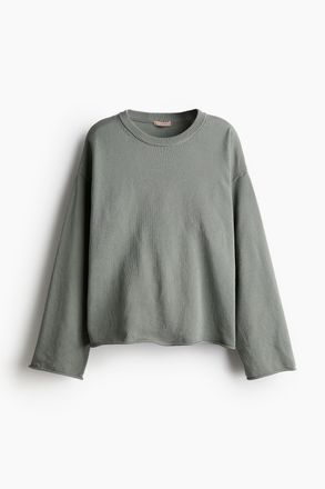 H&M Pullover mit Rollkanten - Green