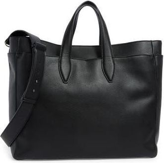 BCBGeneration Layered Faux Leather Tote in Black at Nordstrom Rack