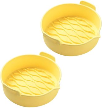 OEM Cestas Reutilizables Para Freidora De Aire - Amarillas, 22,4 Cm (8,8 Pulgadas)
