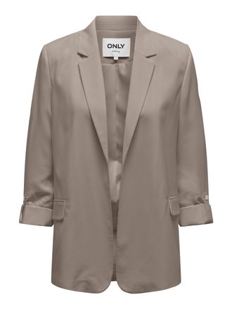 Only Longblazer ONLY ONLBLANCA LIFE 3/4 LOOSE BLAZER CC TLR, Damen, Gr. 36, gr&uuml;n (string), Web, Obermaterial: 100% Polyester, unifarben, loose fit h&uuml;ftlang