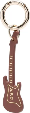A.P.C. A. p.c. Guitar-shape Logo-detail Keyring