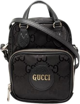 Gucci Pre-owned Nylon gucci-bags - Dames - Vintage Mini Tas - Zwart - ONE Size - Nylon - Vintage